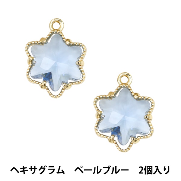 アクセサリー素材 『ビジューチャーム ヘキサグラム レッド GN-28-24SS