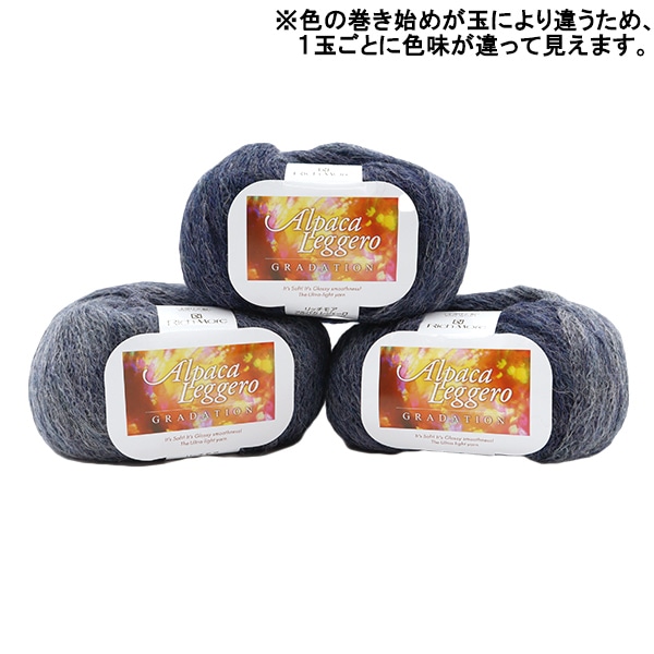 秋冬毛糸 『アルパカレジェーログラデーション 114番色』 RichMore