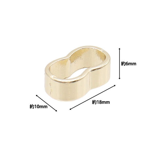 手芸金具 『コード通し ゴールド G1215』 MARCHENART メルヘンアート