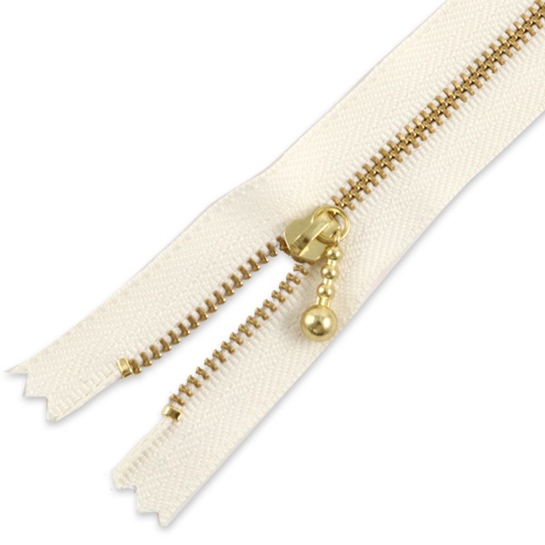ファスナー 『玉付ゴールドファスナー24cm 841番色』 YKK