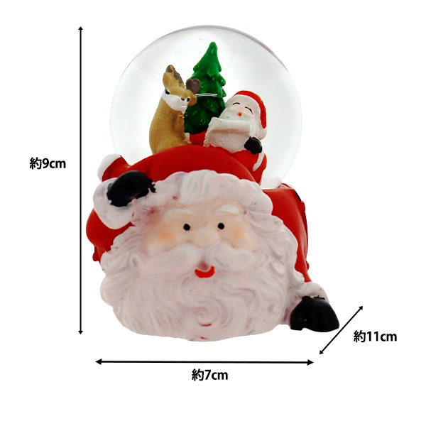 クリスマス雑貨 『スノードームM サンタ号 CMG25-SDM1A』 生活雑貨