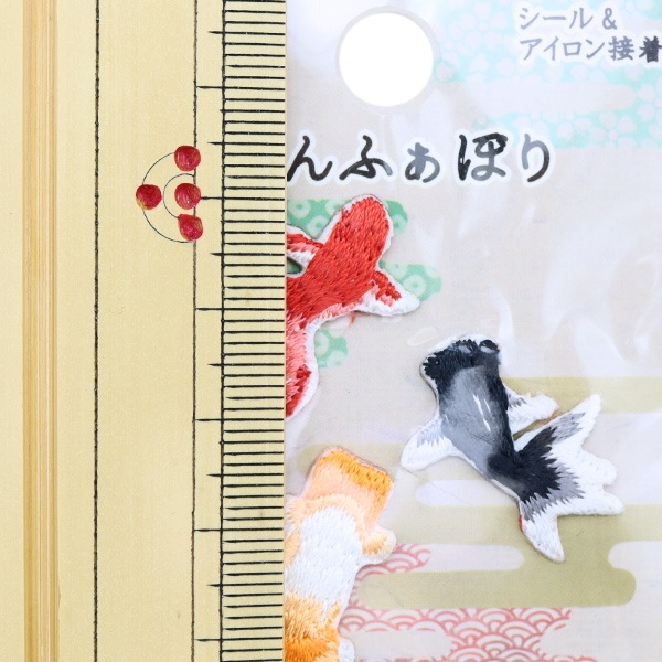 ワッペン 『和雑貨ワッペン 金魚 WWP-03』 雑貨,ワッペン,アイロン接着