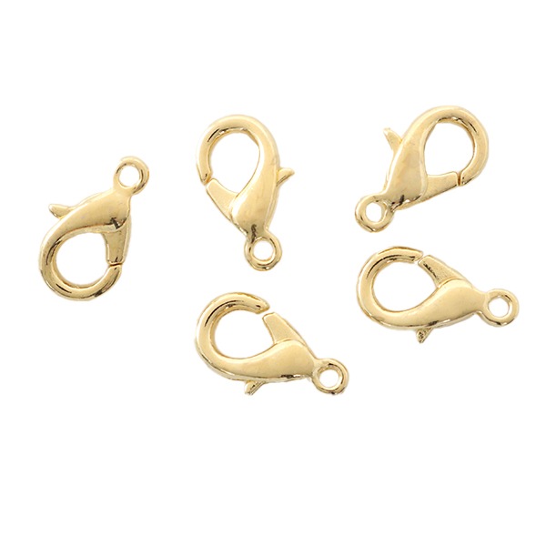 手芸金具 『ナス型留金具 大 ゴールド 5個』 ビーズ,金具・留め具