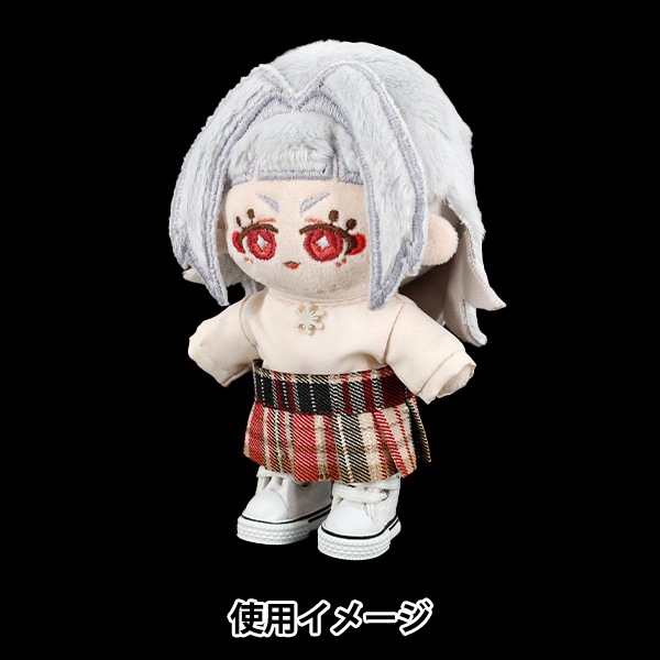 yn　ぬい　衣装　白 10cm ぬいぐるみ服 着せ替え お出かけ ジャージセット 激かわ 白 ぬい