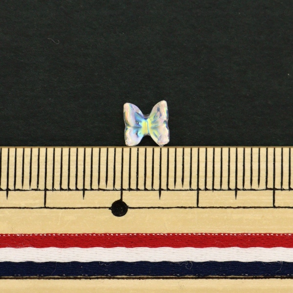 レジン材料 『ビジュクレール 蝶々パーツ オーロラクリア 10個入り 10