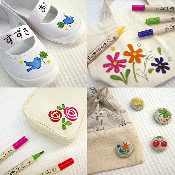 染料 『ZIG ファブリカラー ツイン TC-4000A-000』 Kuretake 呉竹