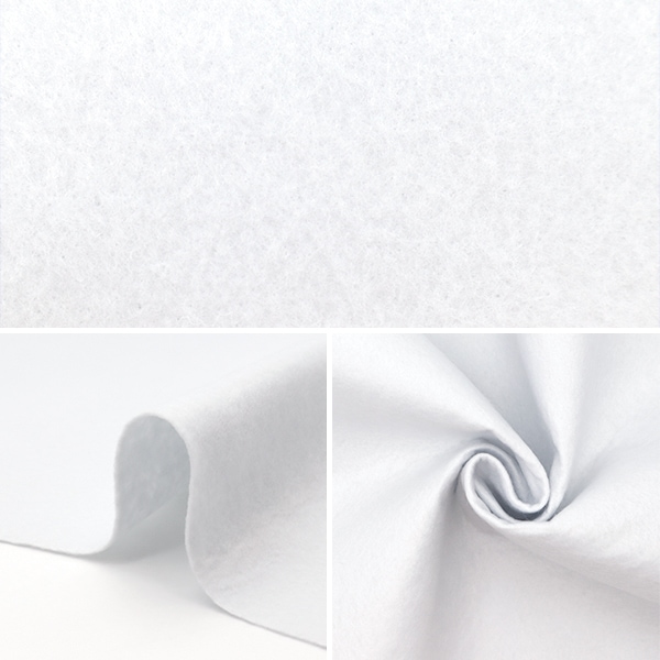 数量5から】 『洗えるカラーフェルト ホワイト FP210N-01WH』 生地