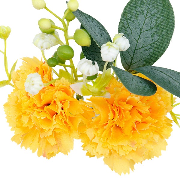 造花 シルクフラワー 『フラワーピック カーネーションピック イエロー