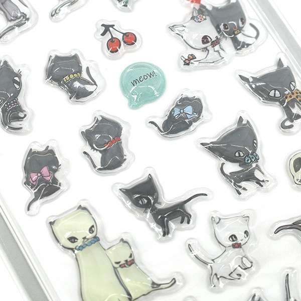 ぷっくりシール 『PUKPUK JELLYシール ルネ2 キャット2』 画材・文具