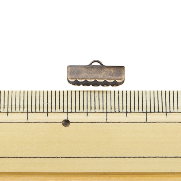 金具 『リボン止め 15mm アンティークゴールド 10個入り』 ビーズ