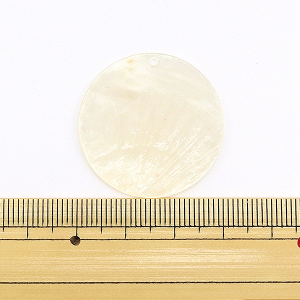 アクセサリー素材 『シェルパーツ 3cm ホワイト 1枚入り 271/0266