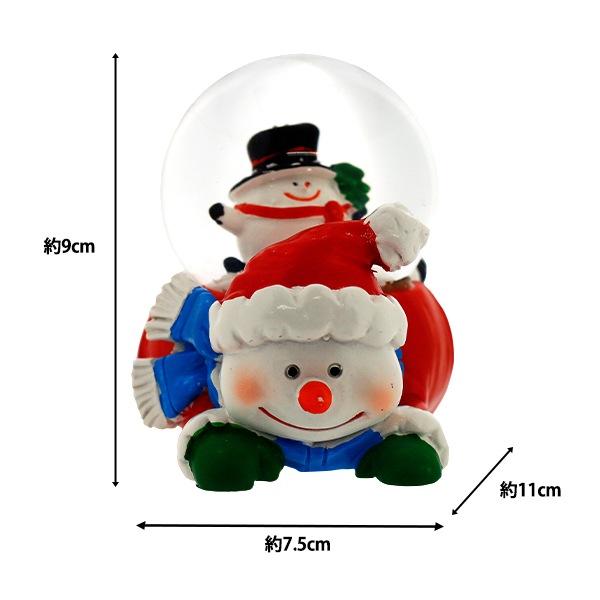 クリスマス スノードーム 雪だるま スノーイング スノードーム クリスマス 飾り 光る 動く まわる 音楽付