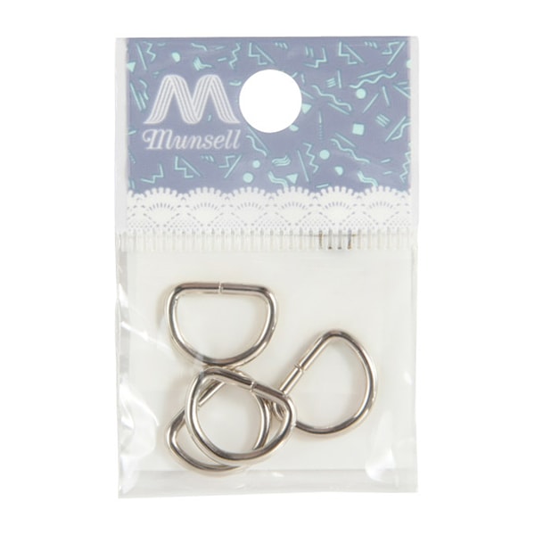 手芸金具 『Dカン シルバー 4個入り』 ビーズ,ビーズ金具,カン類