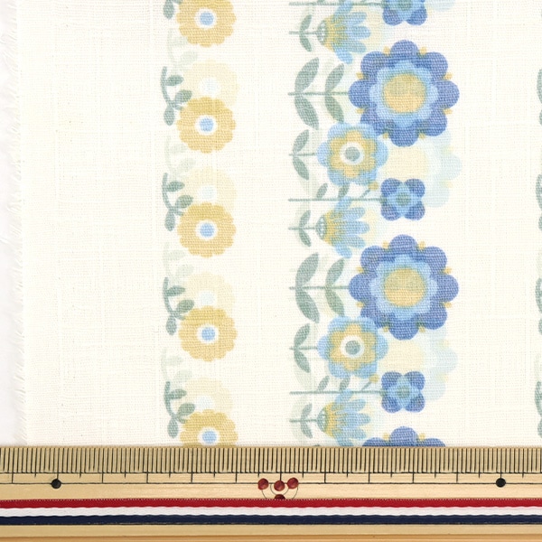 数量5から】 生地 『サザンクロス レトロポップ レトロフラワー