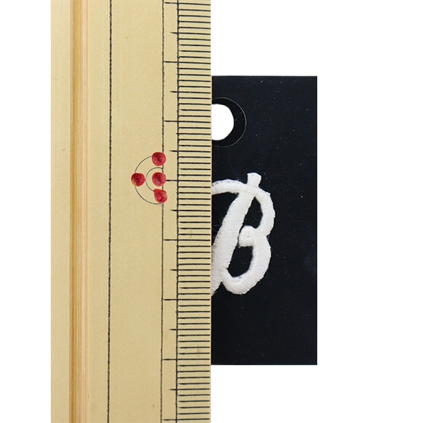 C》さんのイニシャル*フラワー定規