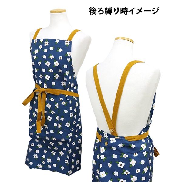 フローラル刺繍綿レースエプロン・パッチワークエプロン#32 フローラル刺繍綿レースエプロン・パッチワークエプロン#32