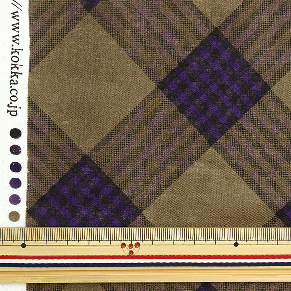 数量5から】 生地 『コンパス 手描きバイアス YGA-56010-2A