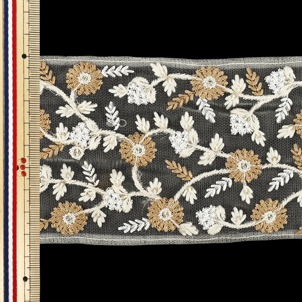 インドネシア刺繍アートフレームセット 数量5から】 手芸ブレード 『2025インド刺繍ブレード 約8.5cm幅