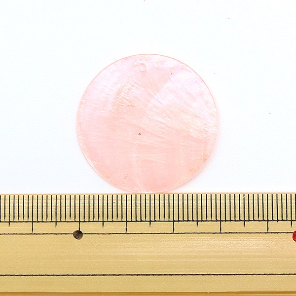アクセサリー素材 『シェルパーツ 3cm ピンク 1枚入り 271/0266