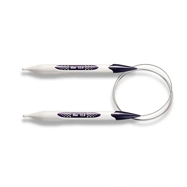 ラインアクセントのプルオーバー｜編み物キット | 毛糸のプロショップ ポプラ本店 12 個職人丸編み針 80 センチメートル熱処理されたアルミニウムと木のアクセント愛好家のためのプロの針