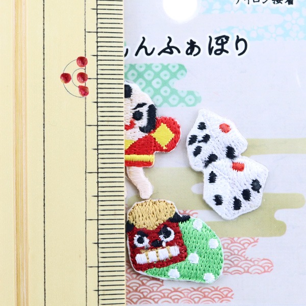 ワッペン 『和雑貨ワッペン 正月 WWP-05』 雑貨,ワッペン,アイロン接着