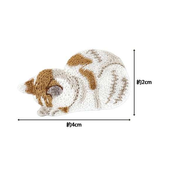 ワッペン 『ネコ!NEKO!ネコ! ごめん寝 H459-162-1』 Hamanaka ハマナカ