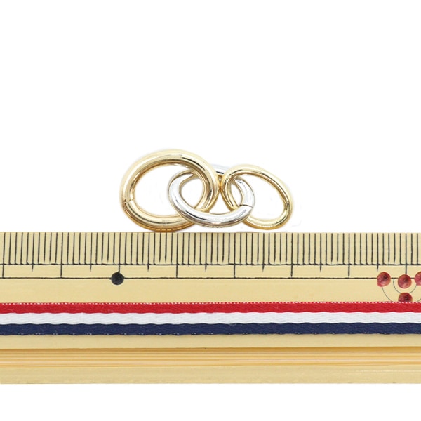 手芸金具 『コンビネーションメタルパーツ ラウンド3連 ゴールド