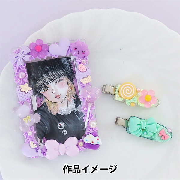 126︎✧ うねうね さくらんぼ 花 ホイップデコ B8（クリーム状粘土 
