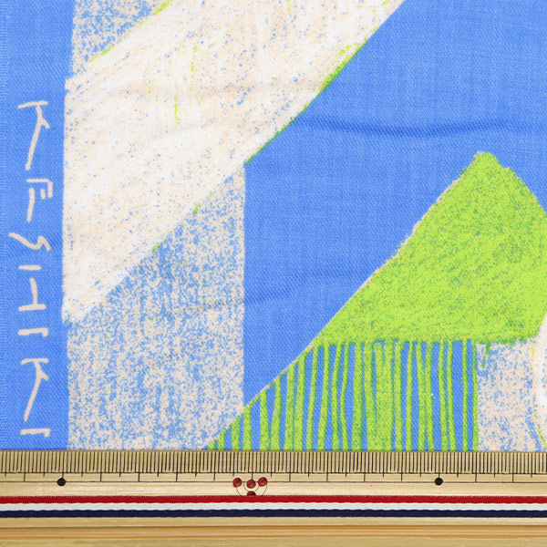 数量5から】 生地 『KESHIKI 綿ビエラ Athletic park ライト