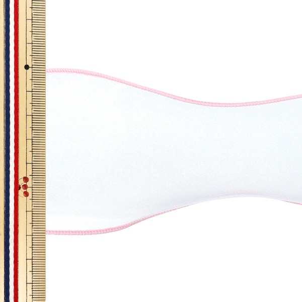 数量5から】 リボン 『パステルオーガンジーリボン 幅約70mm 1番色