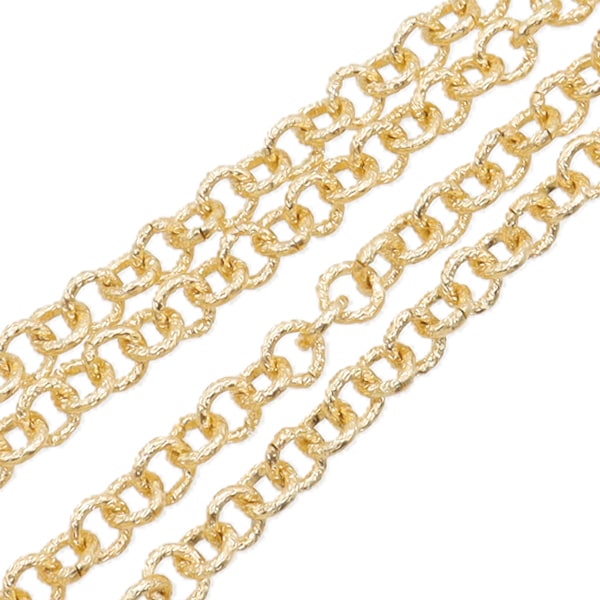 手芸金具 『エアリーチェーン アルミ製 ゴールド GN-16-24S-02G