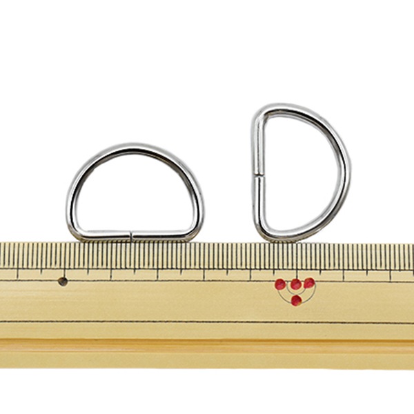 レザー金具 『Dカン ニッケル 24mm 2個入り』 工芸,皮革,金具,Dカン