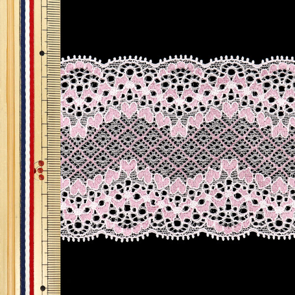 数量5から】レースリボンテープ 『ストレッチレース 2025 幅約8cm