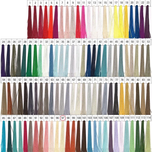 手縫い糸 『オリヅル 地縫い糸 #40 80m カード巻き 97番色』 カナガワ