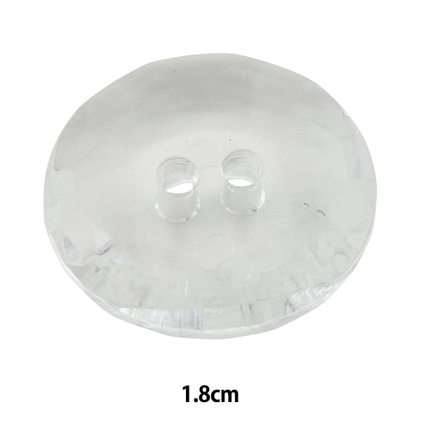 ボタン 『クリアボタン 二つ穴 1.3cm F5477』 服飾,ボタン・バックル