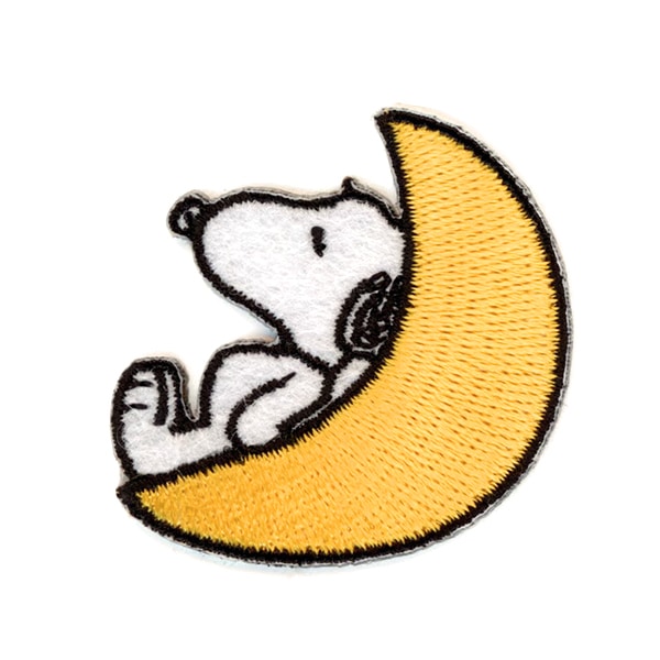 ワッペン 『スヌーピー 刺しゅうシールワッペン 月 8615』 misasa