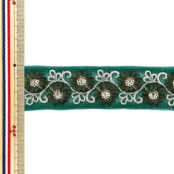 数量5から】 手芸ブレード 『2025 インド刺繍ブレード 約3.5cm幅