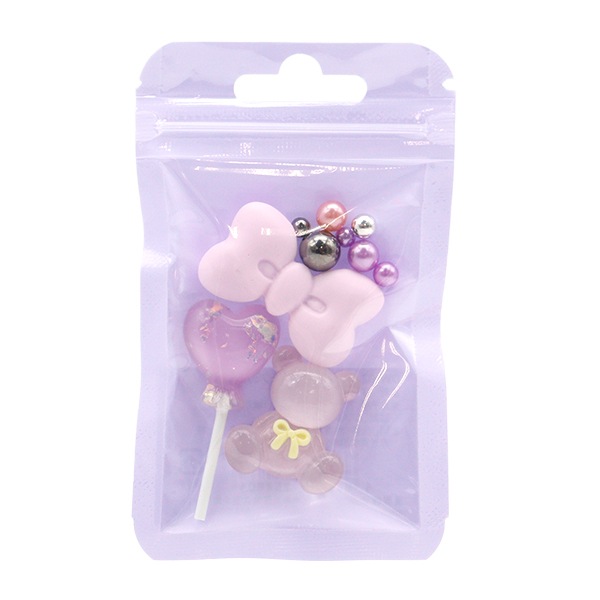 手芸パーツ 『デコパーツミックス M パープル DW-02』 KIYOHARA 清原