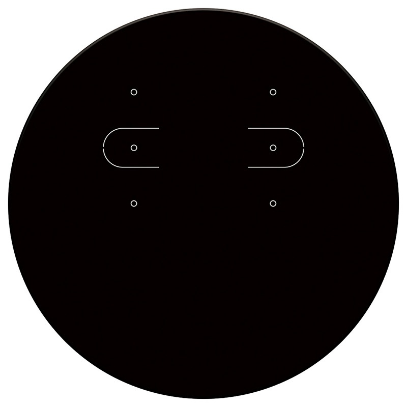 販促物 『ピアス・イヤリング専用台紙 丸型 ブラック 20枚入り 19-2410