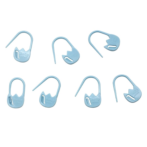 編み物用品 『段かぞえマーカー 小 チューリップ ブルー AC-081