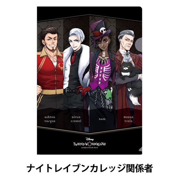 文具 『ディズニー ツイステッドワンダーランド クリアファイル ナイト