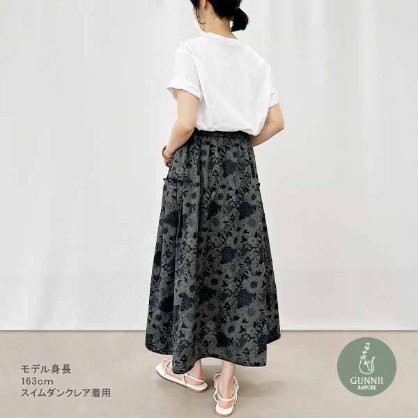 スカート 『サイドプリーツスカート リバティ・ファブリックス スイム