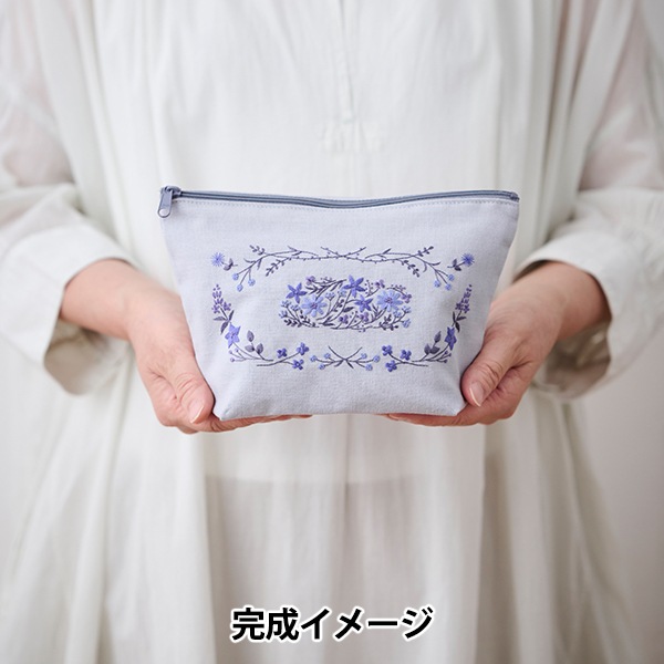 刺しゅうキット 『アトリエドノラキット そよ吹く空色の庭 542504