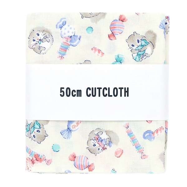 生地 『シーチング ぬのものがたり モモンガ カットクロス 約110cm×50cm アイボリー C-AP55203-2B』 カットクロス,柄 ...