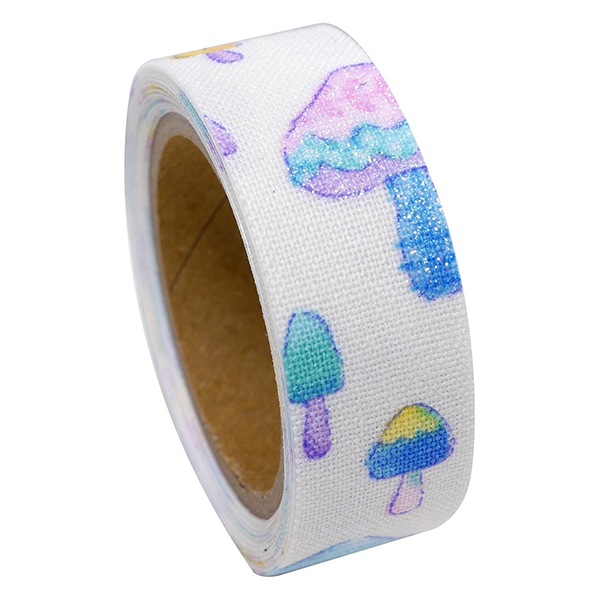 お名前ラベルシール 『NUNO DECO TAPE (ヌノデコテープ) 森のきのこ