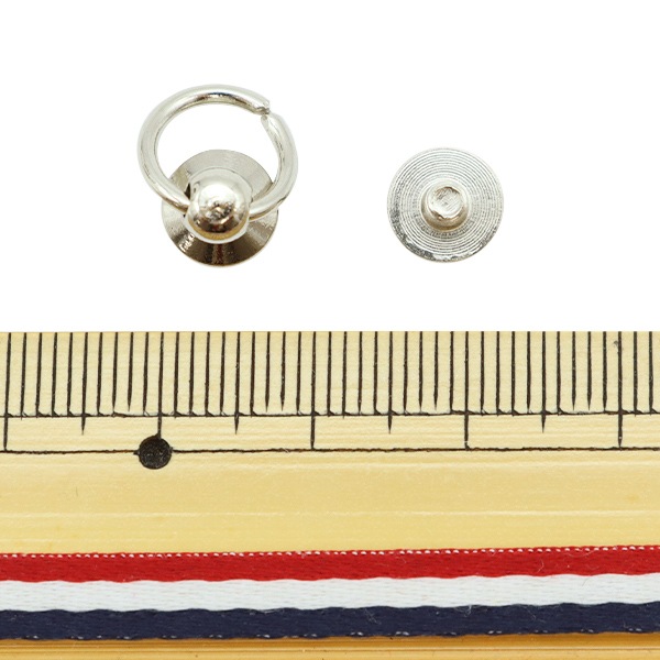 手芸材料 『スマホケース用リングパーツ 8mm シルバー 2個入り ZA0490