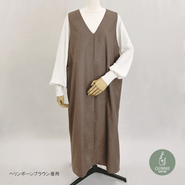 ワンピース 『WT2WAYジャンパースカート チャコールグレー SA00704-40