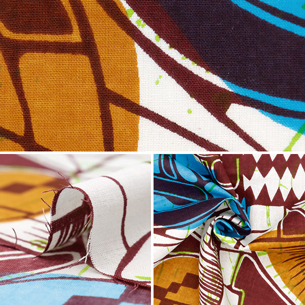 数量5から】 生地 『アフリカンプリント RAM-AF11』 生地,種類から探す