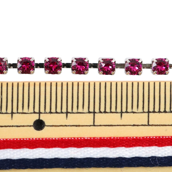 数量5から】 スワロフスキー 『#110 ダイヤチェーン フィッシャー゛