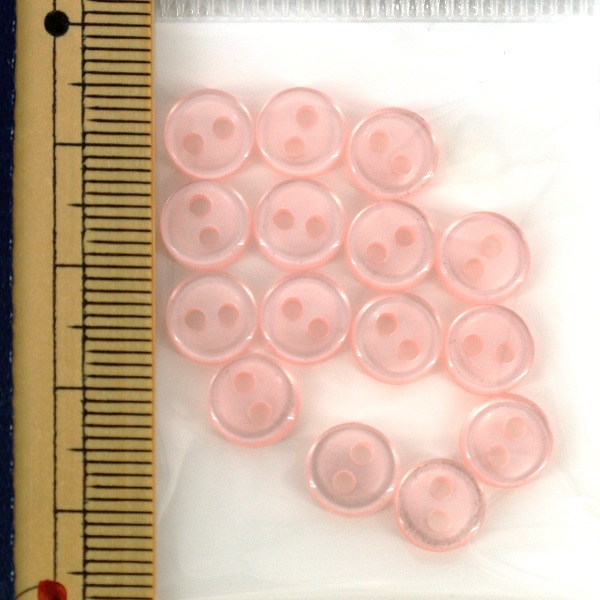 ボタン 『裏ボタン 8mm 15個入り ピンク 11-PINK』 服飾,ボタン